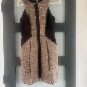 Adelyn Rae Black and Brown Mini Dress